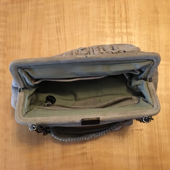 Zara Taupe Suede Shoulder Bag - Picture 3 of 8